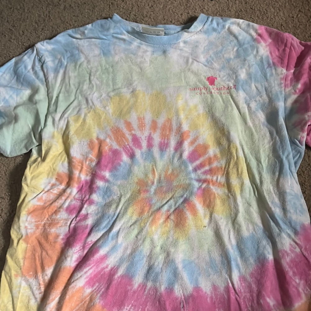 simply southern tie dye tee☀️